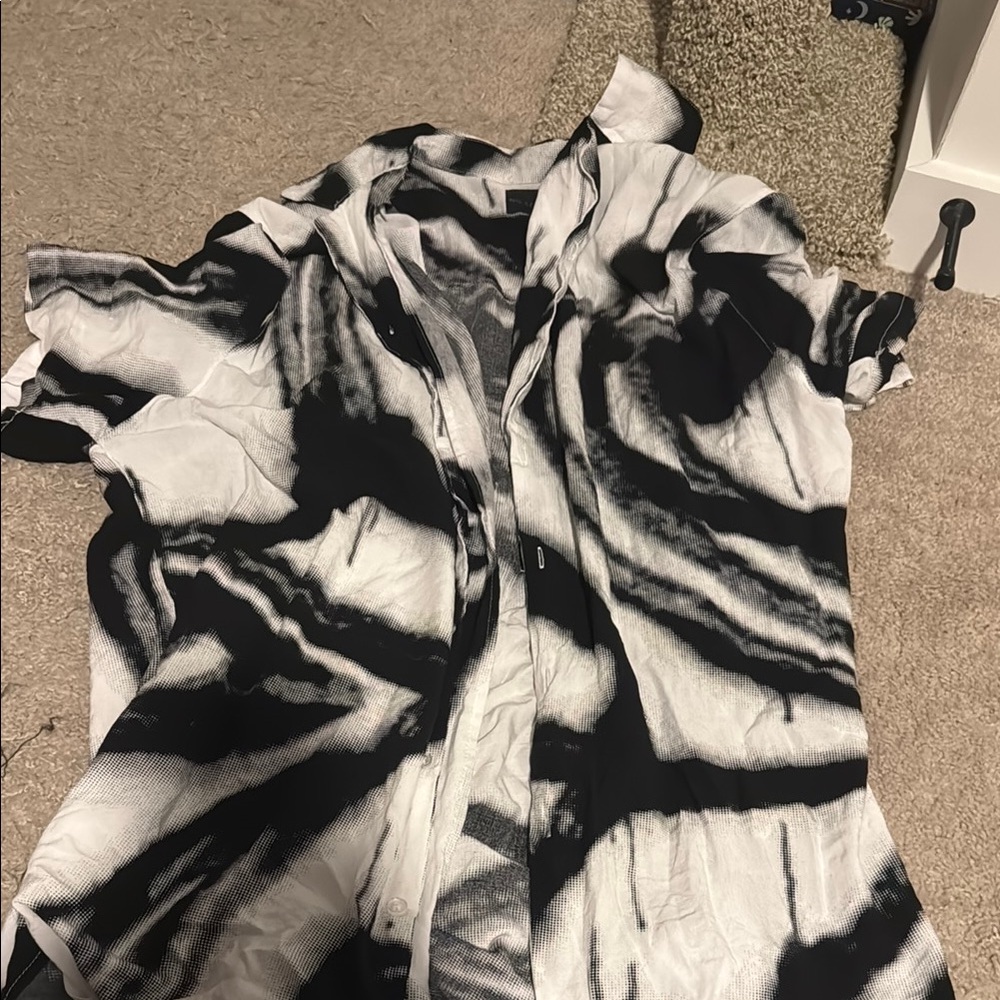Black and White Men's Shirt